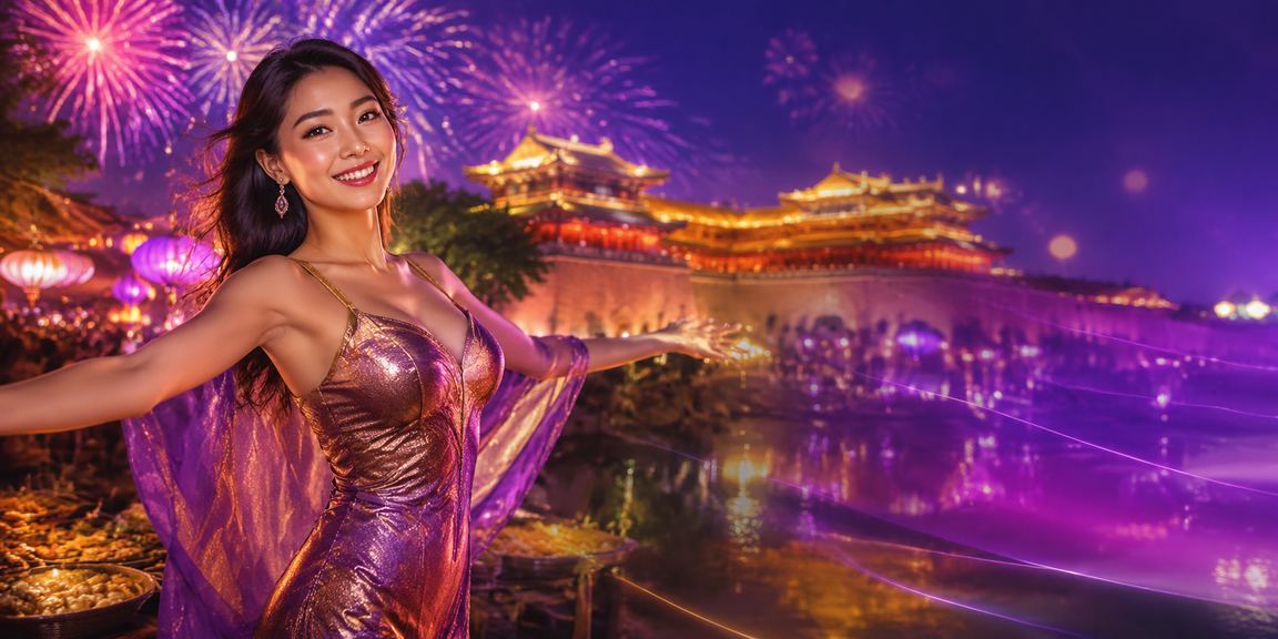Không khí giải trí sôi động tại chợ đêm Huế với ánh đèn rực rỡ và hoạt động casino